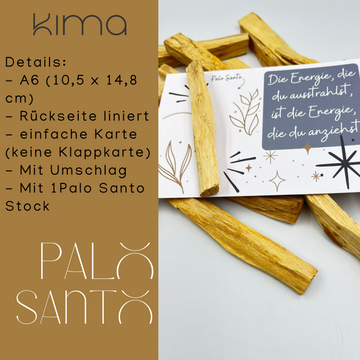 Karte mit PALO SANTO inkl. passendem Briefumschlag Grußkarten Geschenkkarte