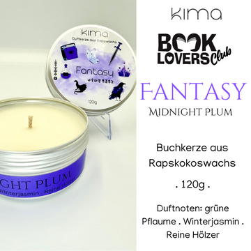 Buchkerze Fantasy Collection Midnight Plum