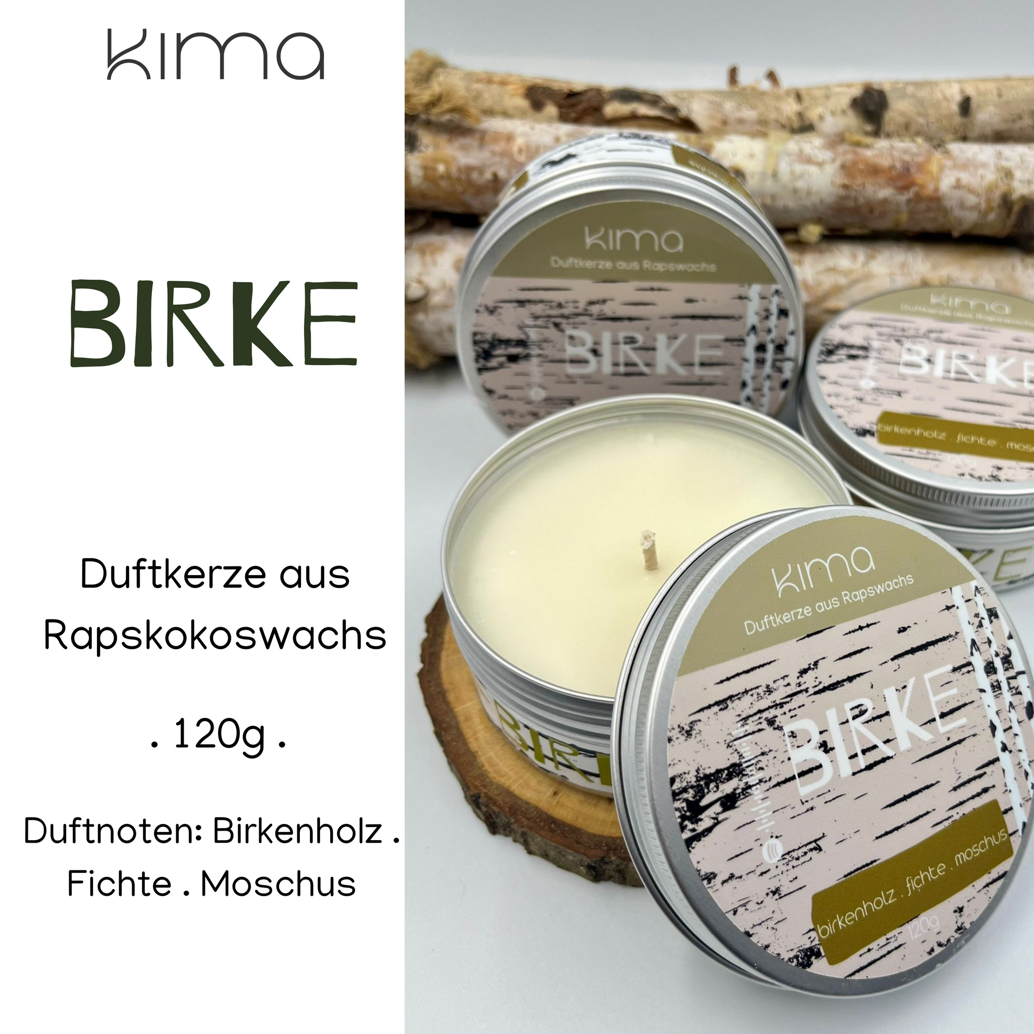 Birke Duftkerze