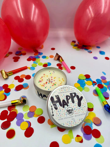 Happy Birthday Geburtstag Kuchen Duftkerze