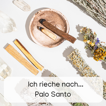 Palo Santo Duftkerze im Blechdose aus Rapswachs Yoga Meditation Spiritualität Heiliges holz Spotify-Code mit Soundtrack